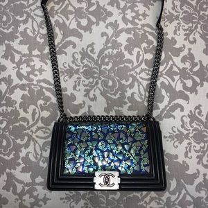 Chanel medium boy bag with embellishments